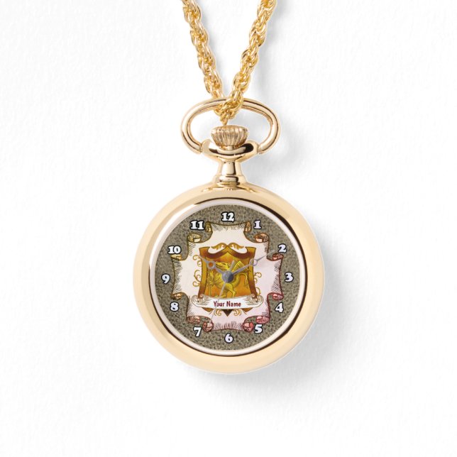 ドラゴンズシールド家紋姓 腕時計 (正面)