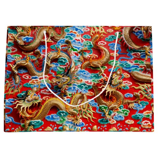 ドラゴンズテンプル抱き枕 ラージペーパーバッグ (正面)