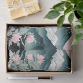 ドラゴンズフローラマウンテンピンクセージティール(緑がかった色) 薄葉紙 (ギフト)