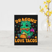 ドラゴンズラブタコスおもしろいフードラバー カード (黄色い花)