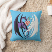 ドラゴンズラブハートブルー クッション (ブランケット)