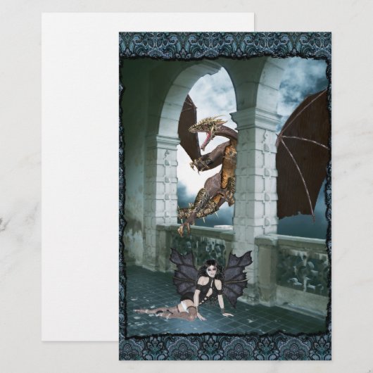 ドラゴンズレイア 便箋 (正面/裏面)