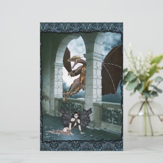 ドラゴンズレイア 便箋 (スタンド正面)