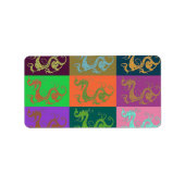 ドラゴンズ住所 シール (正面)