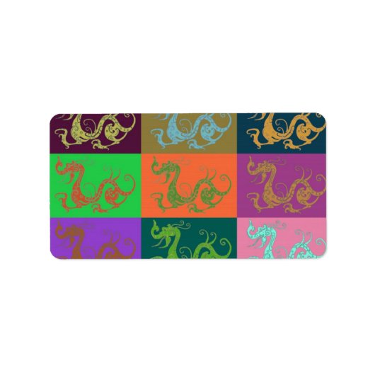 ドラゴンズ住所 シール (正面)