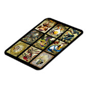 ドラゴンズ処女騎士ファンタジー童話アート マグネット (左側)