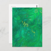 ドラゴンズ女神ファンタジーシュレアル絵画の母 ポストカード (正面/裏面)