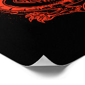 ドラゴンズ怒り赤 ポスター (角)