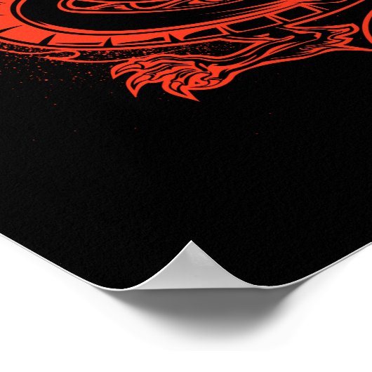 ドラゴンズ怒り赤 ポスター (角)