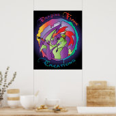 ドラゴンズ炎ポスター ポスター (キッチン)