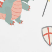 ドラゴンズ騎士童話中世キャッスル子供部屋 壁紙 (縫い目)