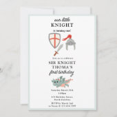 ドラゴンズ騎士童話中世キャッスル誕生日 招待状 (正面)