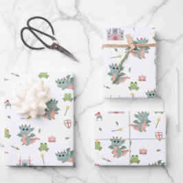 ドラゴンズ騎士童話中世城 ラッピングペーパーシート