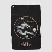 ドラゴンズ・アンド・クリスタル・ドラゴンのモノグラムの伝承/ドラゴン ゴルフタオル (正面)