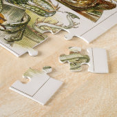 ドラゴンズ、アールヌーボーイラストレーションバイアントンセダーJ ジグソーパズル (側面)