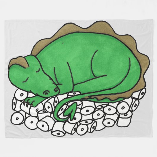 ドラゴンズ·ホード フリースブランケット (正面(横))