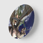 ドラゴンソング2 ラウンド壁時計 (傾斜)