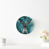 ドラゴンソング ラウンド壁時計 (ホーム)