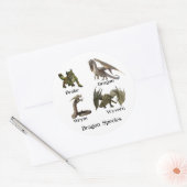 ドラゴンタイプ種wriymワイバーンドレイク ラウンドシール (封筒)