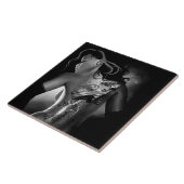 ドラゴンタトゥーウーマン白黒 タイル (側面)