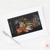 ドラゴンタトゥーウーマン 長方形シール (封筒)