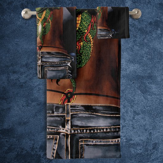 ドラゴンタトゥーウーマ バスタオルセット