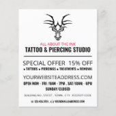 ドラゴンタトゥータトゥー&体ピアシングスタジオ チラシ (正面)