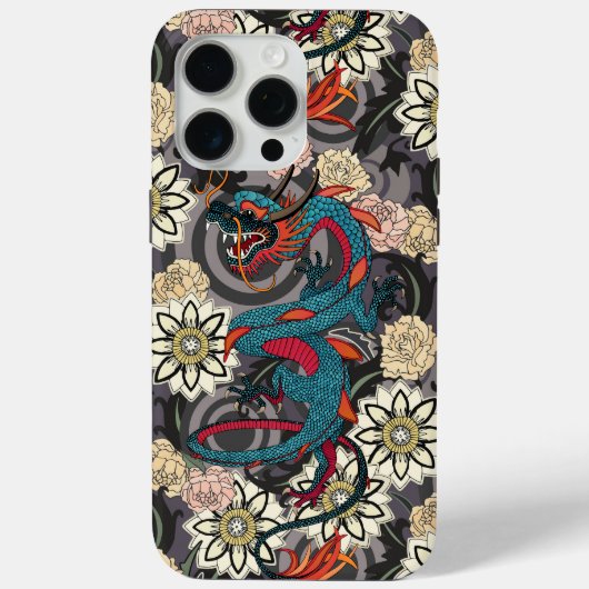 ドラゴンタトゥー ダーク Case-Mate iPhoneケース (裏面)