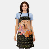 ドラゴンタレスチャウ辰年グルーミングシェフ エプロン (着用した状態)