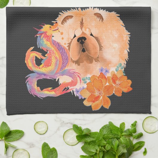 ドラゴンタレスチャウ辰年 キッチンタオル (折り畳み)