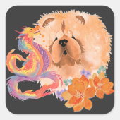 ドラゴンタレスチャウ辰年 スクエアシール (正面)