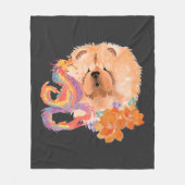 ドラゴンタレスチャウ辰年 フリースブランケット (正面)