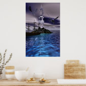 ドラゴンタワーポスター ポスター (キッチン)