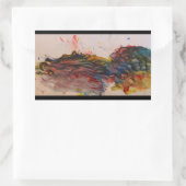 ドラゴンタートルステッカー 長方形シール (バッグ)