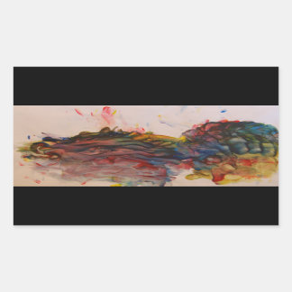 ドラゴンタートルステッカー 長方形シール