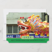 ドラゴンダンスと新年おめでとう!カード/中国の シーズンカード (正面)