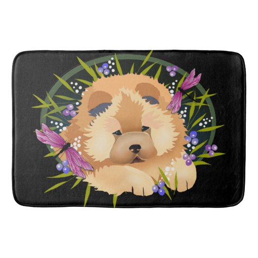 ドラゴンダンスの子犬のクレート/バスマット バスマット (正面)