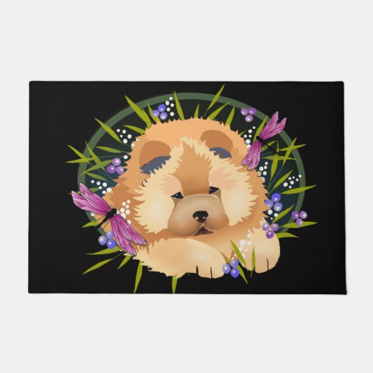 ドラゴンダンスチョウ – 屋内/屋外ドアマット ドアマット (正面)