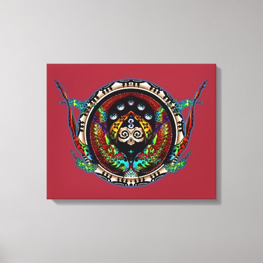 ドラゴンツイン キャンバスプリント (正面)