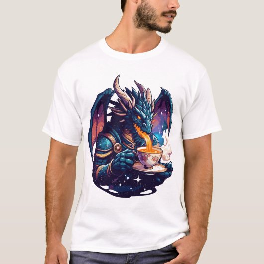 ドラゴンティータイム ドラゴンブルーイング茶 Tシャツ (正面)