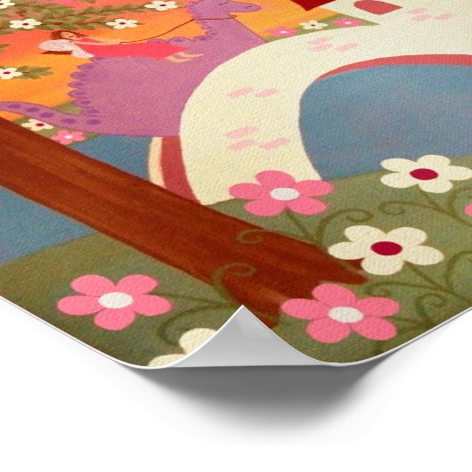 ドラゴンテイルズ – 8x10プリンセスおとぎ話キッズアート ポスター (角)