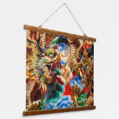 ドラゴンテンプルタペストリー 吊り下げ型タペストリー (傾斜あり)