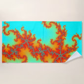 ドラゴンテールフラクタル ビーチタオル (正面)