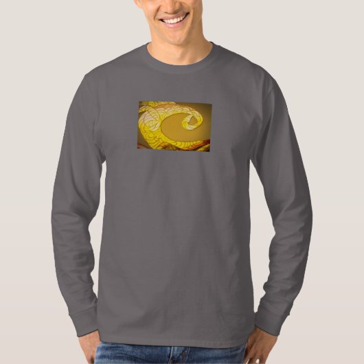 ドラゴンテール ゴールドカラー Tシャツ (正面)
