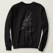 - “ドラゴンドリフトTシャツ – クラシックカット、激しいエネルギー” スウェットシャツ (デザイン裏面)