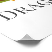 ドラゴンドリームズグリーンブルーベビードラゴン子供部屋 ポスター (角)