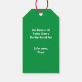 ドラゴンナドリグローエンメリークリスマスウェルシュテーマ ギフトタグ (裏面)