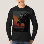 ドラゴンノワール独占的:レトロアート Tシャツ (正面)