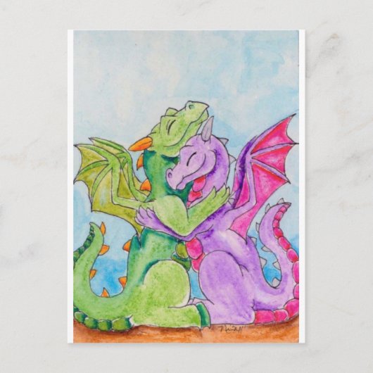 ドラゴンハグ ポストカード (正面)