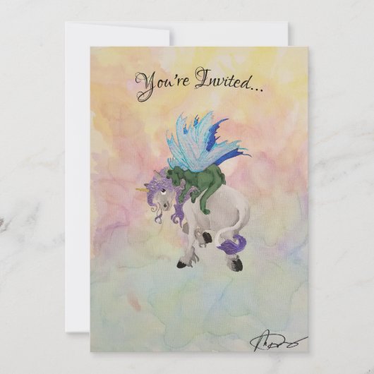 ドラゴンハグ 招待状 (正面)